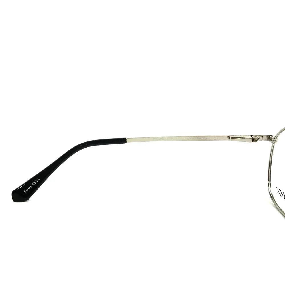 New Globe Eyeglasses Frames L5175 SILVER Geometric Wire Rim 51-19-140
